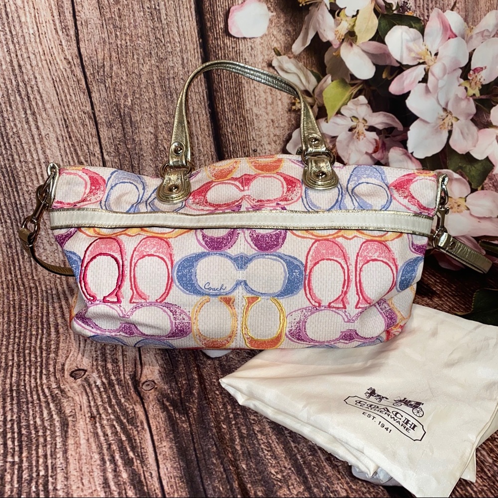 Coach Multi Color Messenger Handbag - Picture 2 of 5